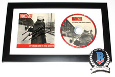 VINCE GILL SIGNED FRAMED LET'S MAKE SURE WE KISS GOODBYE CD COVER BECKETT COA