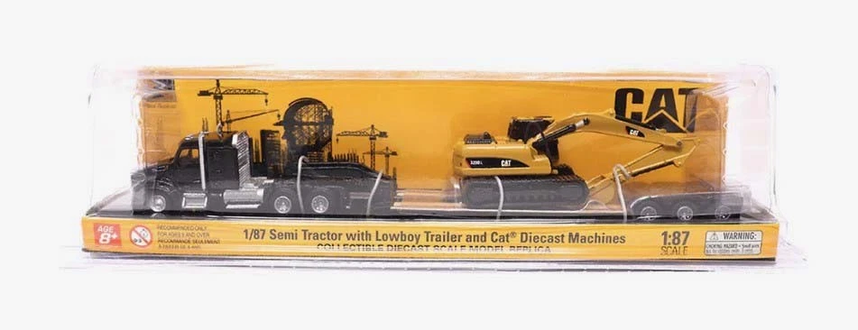 Diecast Masters 84420 Kenworth T880s Tractor with Trailer & Excavator 1/87 Scale - Image 2 of 4