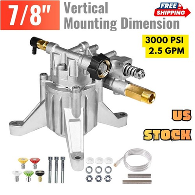 #ad 7 8quot; Shaft Vertical Pressure Washer Pump 3000PSI 2.5GPM for Honda GCV160 GCV190 $115.72