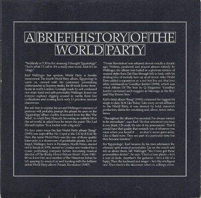 World Party - A Brief History Of The World Party (Disc 2) (CD, Comp, Promo) (Ver