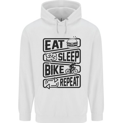 Fahrrad Eat Sleep Bike Repeat Lustig Fahrrad Kinder Kapuzenpullover
