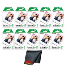 Fujifilm Instax Mini Instant Camera Film 200 Exposure Cleaning Cloth