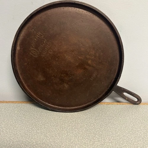 Wagner Ware Sidney -0- Cast Iron Round Griddle 1109 Pan Skillet