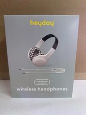 Heyday Wireless Headphones Bluetooth 5.4 White/Black 40H Charging Aux Cable