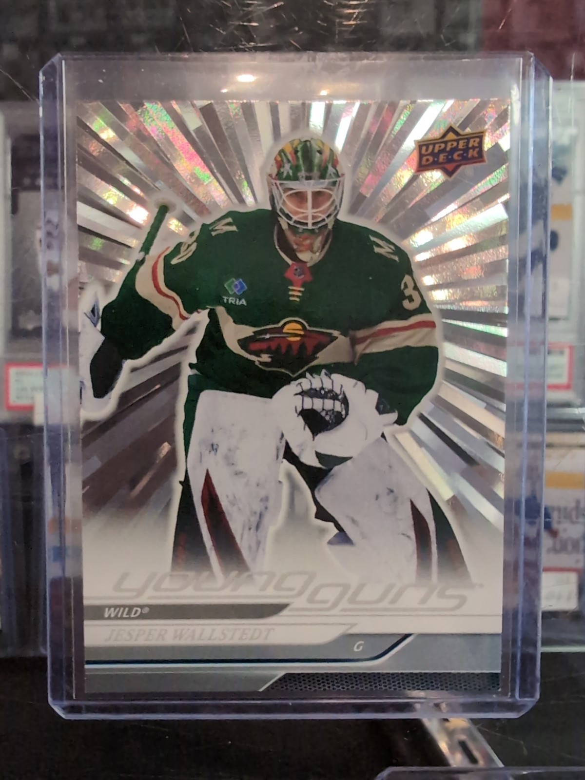 JESPER WALLSTEDT 2024 UPPER DECK  YOUNG GUNS SILVER OUTBURST #202 RC WILD 🔥