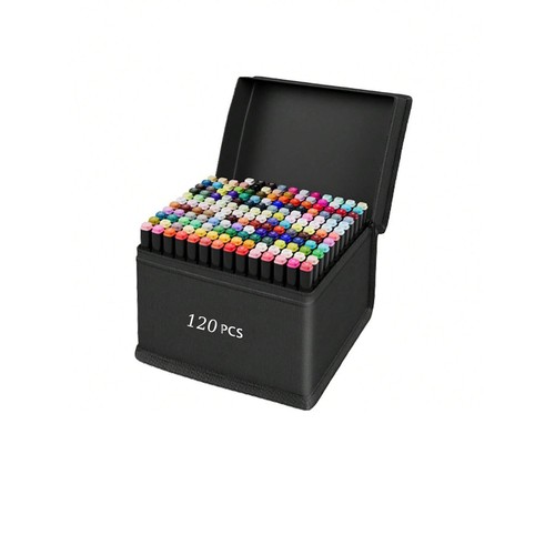 120 Colour Brush Pens Set Dual Tips Xmas gift Art Markers Drawing Watercolour
