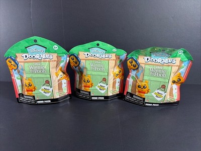 3 Disney Doorables Winnie The Pooh Figure Mini Peek Mystery/ Blind Bags 2023