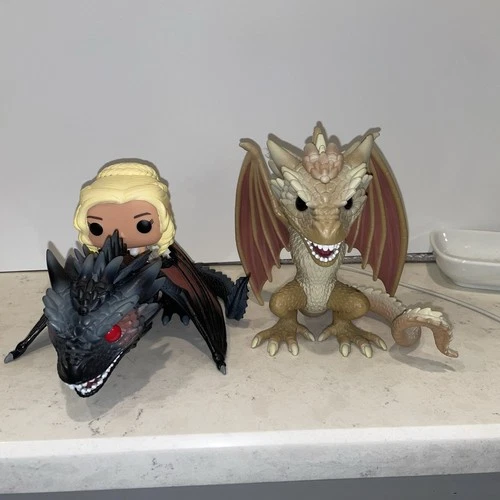 Funko Pop! Rides: Game of Thrones - Daenerys Targaryen (w/ Dragons) #15 And #34