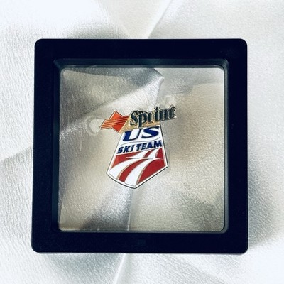 Sprint US Ski Team Olympic Sponsor Lapel Pin Vintage Enamel USA