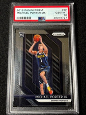 2018 Panini Prizm Michael Porter Jr Rookie RC #32 PSA 10 GEM MINT Brooklyn Nets