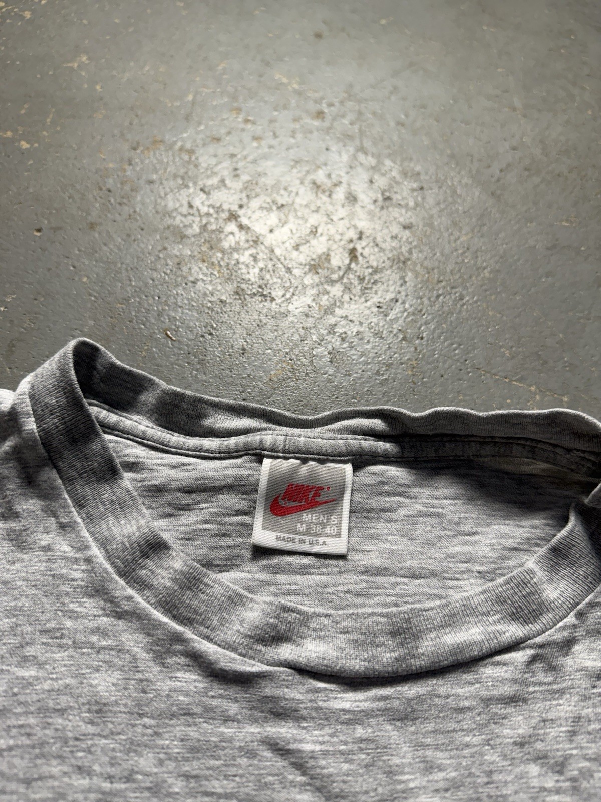 Vintage 90’s Nike Basic Gray Single Stitch Graphi… - image 4