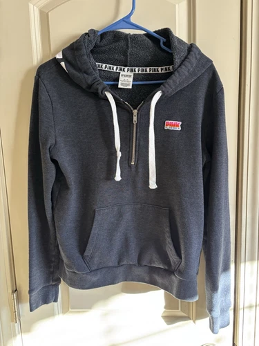 UNDERCOVER Felpa con cappuccio rosa Victoria’s Secret grigia 1 4 zip M