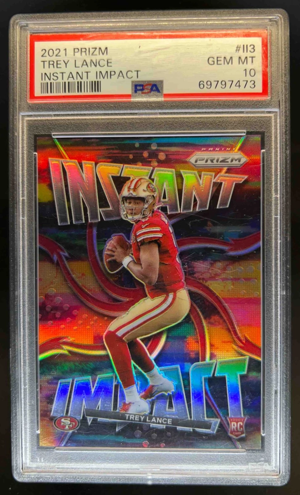 Trey Lance Panini Prizm Instant Impact #II3 Base