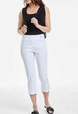 JM Collection Women's Pull-On Capri Tummy-Control Pants - XL 