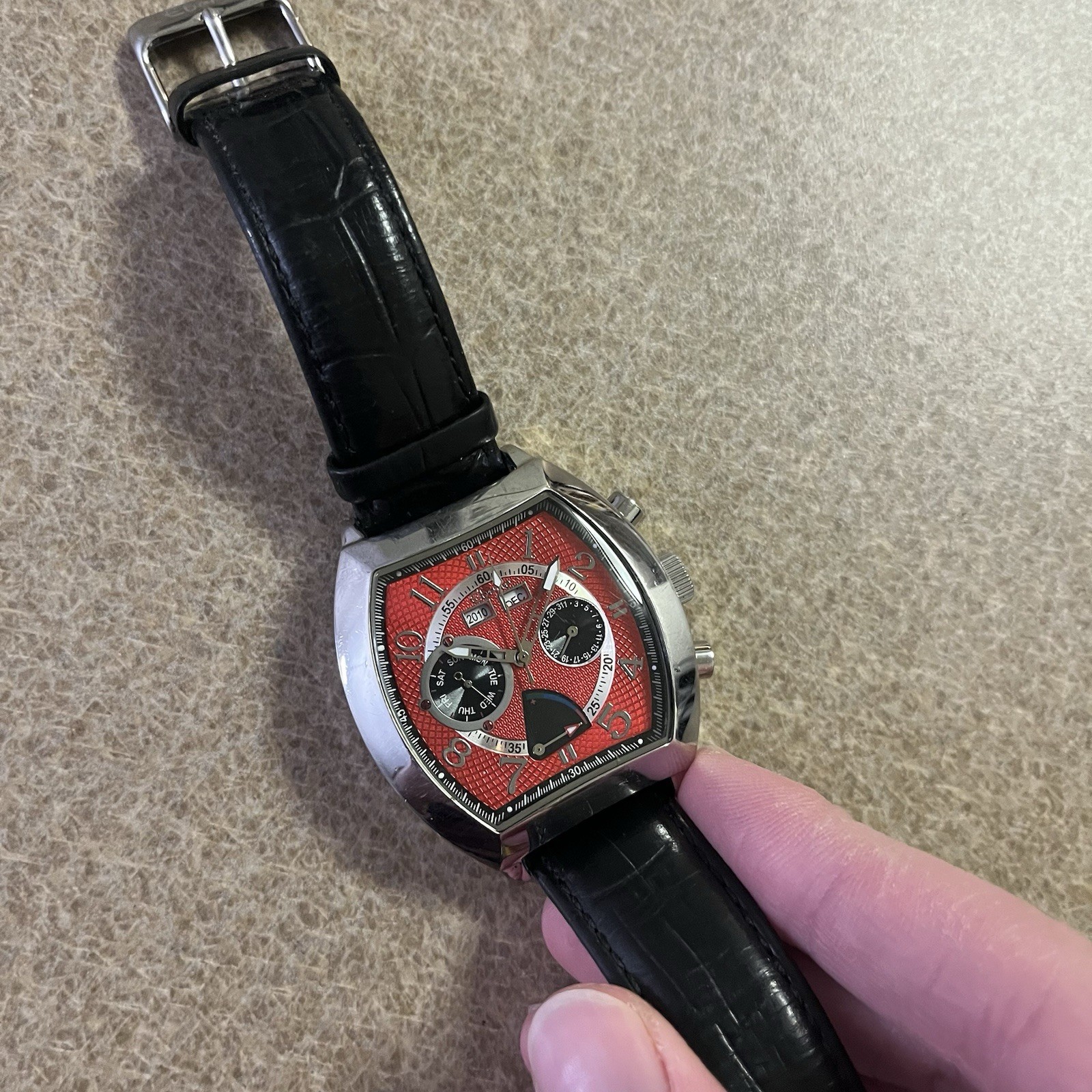 Eberle Automatic Watch Multifunction Moon Phase C… - image 4