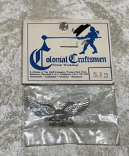 NOS Vintage Miniature NO LEAD PEWTER EAGLE by Colonial Craftsmen - Stieff #513