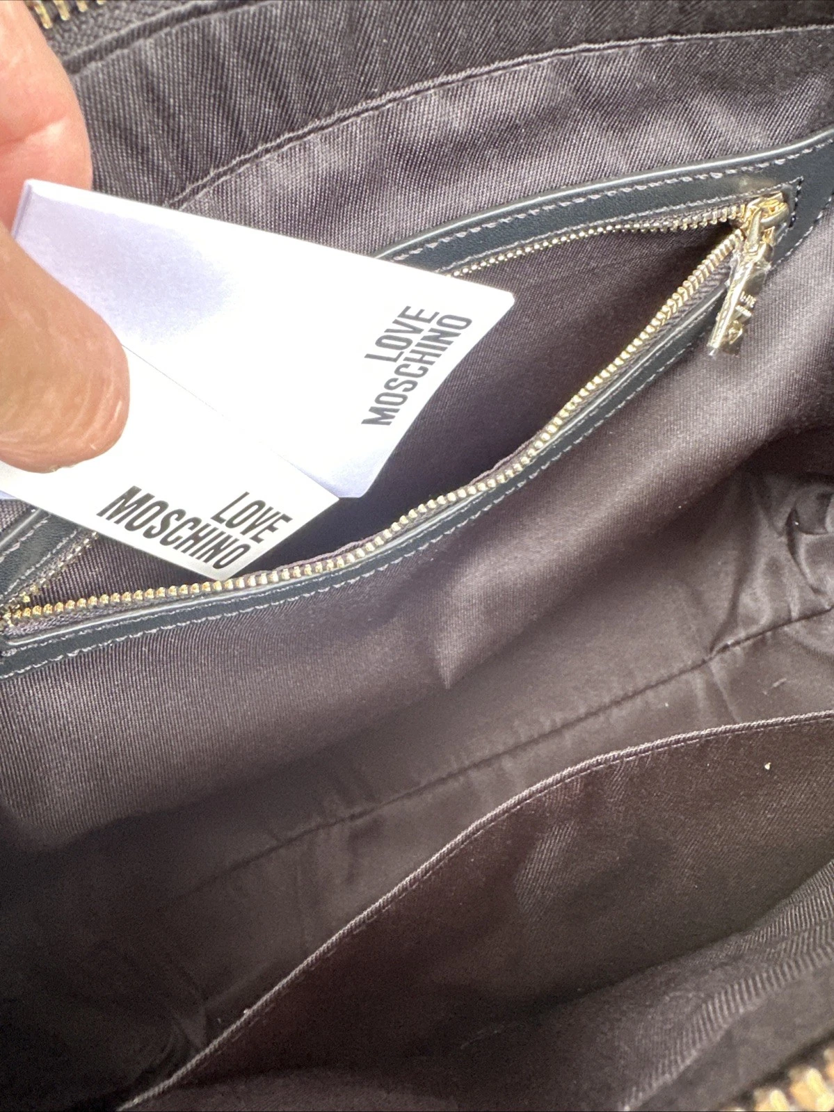 Borsa a tracolla LOVE MOSCHINO Borsa Grain Nero con borchie