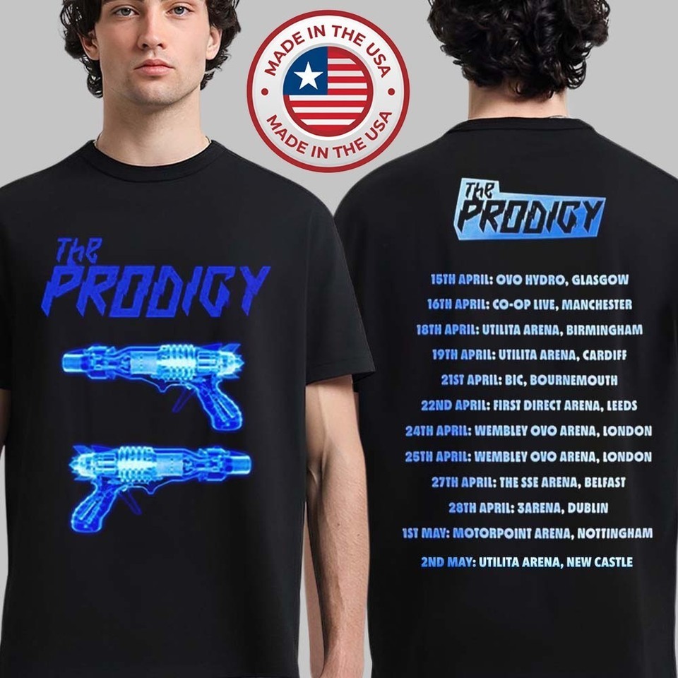 The Prodigy Warriors Dance UK And Ireland Arena Tour 2026 T-Shirt