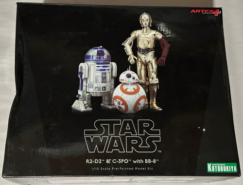 Kotobukiya ArtFx Star Wars C-3PO, R2-D2 and BB-8 1/10 Scale Painted Model Kit