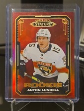 2021-22 Upper Deck Stature Anton Lundell Photo Variants Red Rookie RC /11