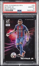 Panini Donruss 2022 FIFA Night Moves #25 Neymar Jr PSA 10