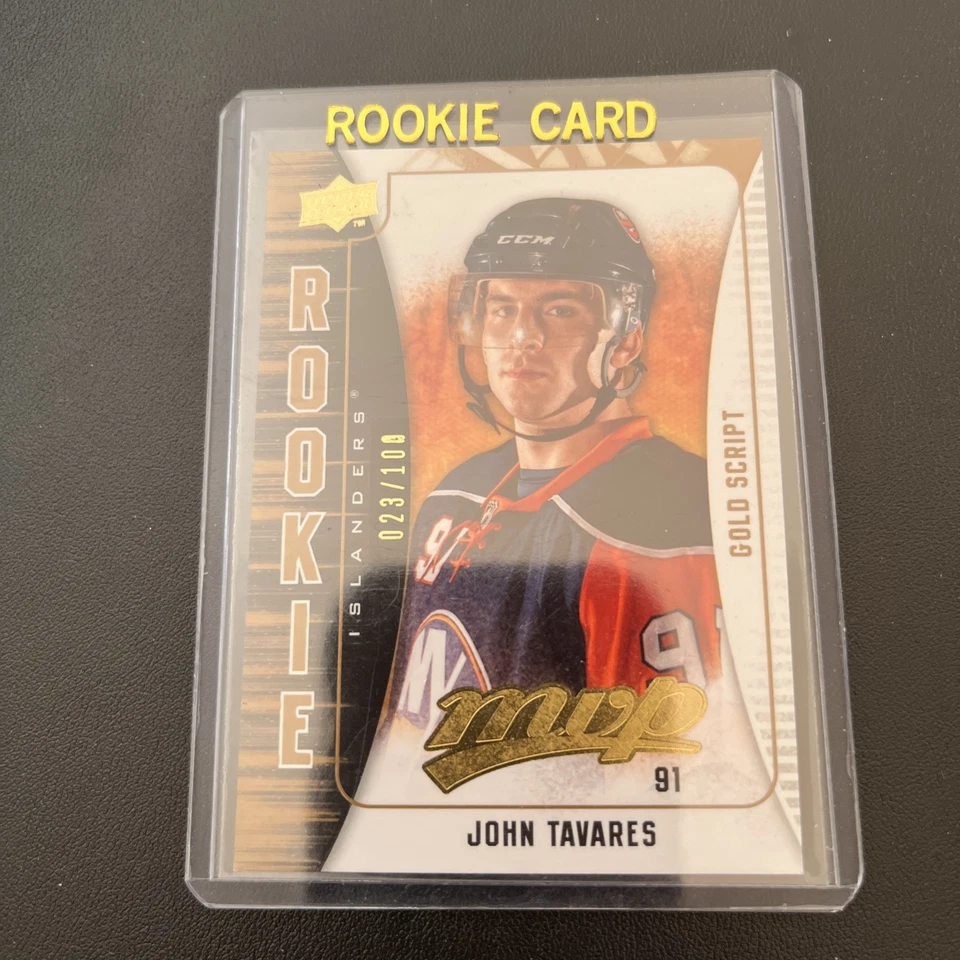 2009-10 Upper Deck MVP Rookie Gold Script /100 John Tavares #377 Rookie RC - Image 2 of 4