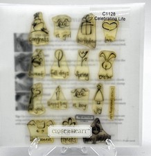 Close To My Heart CTMH My Acrylix C1128 Celebrating Life Stamp Set NEW