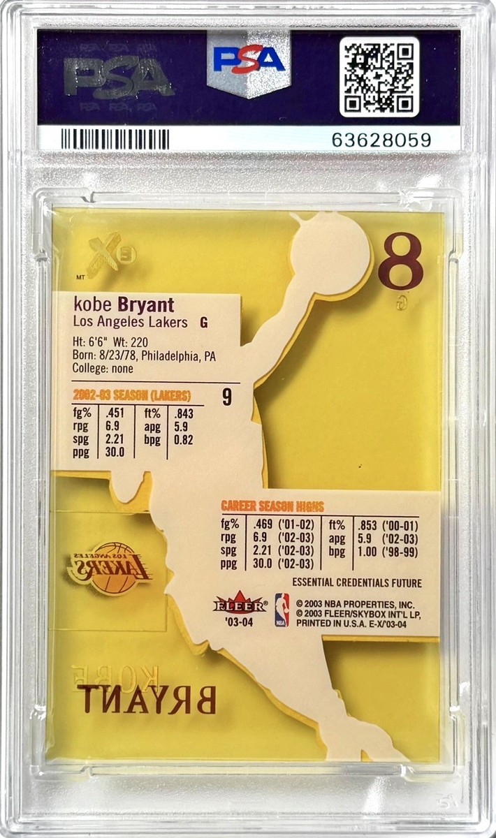 2003-04 Fleer E-X KOBE BRYANT #9 Essential Credentials Future #28