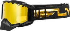 FLY RACING FLB-24Z1 ZONE SNOW GOGGLE BLACK/GOLD W/ GOLD MIRROR/YELLOW LENS