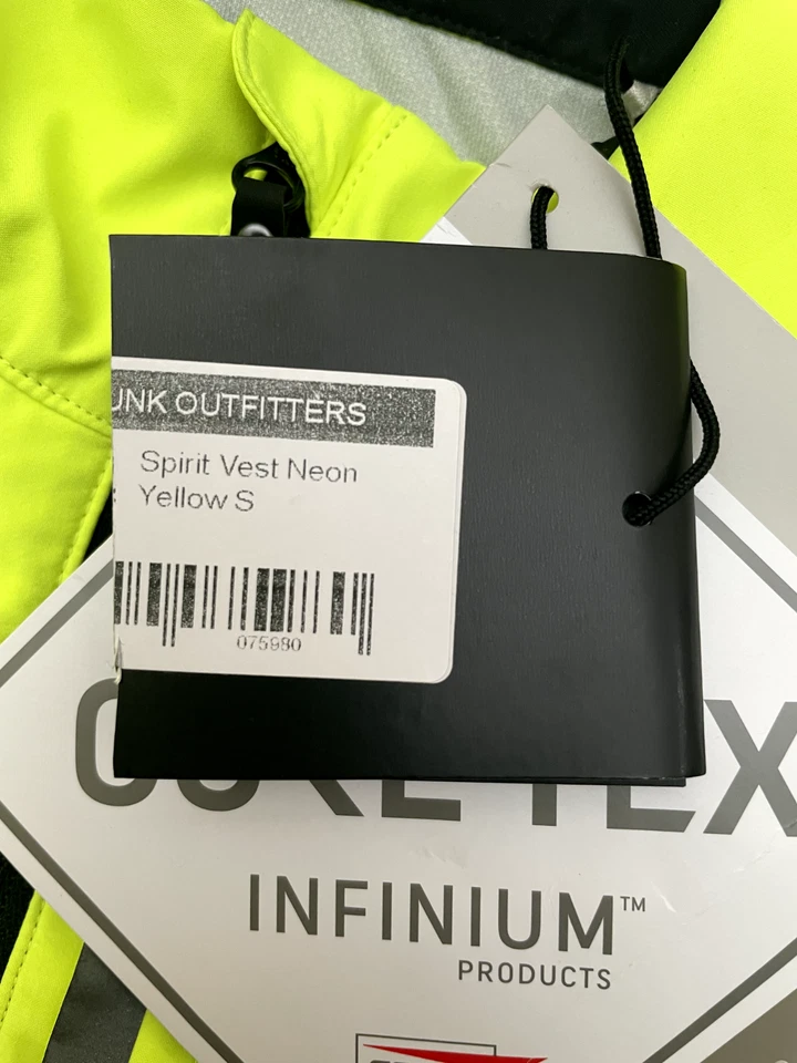 NUEVO Chaleco Gore Wear Windstopper Gore-Tex Spirit M Amarillo Reflectante Transpirable Foto 4 de 4