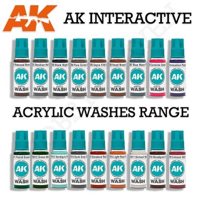 AK Interaktive Acryl Waschfarbe - Einfarbig | Wasserbasis | Matt RM24