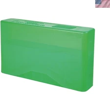 Compact Clear Green Ammo Case - 20 Round Capacity for Safe Storage & Transport