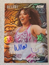 WILLOW NIGHTINGALE CFR-8 2026 Upper Deck AEW Allure COLOR FLOW FULL RAINBOW AUTO