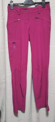 New RRP£100 - SALOMON WAYFARER Pink Purple Trousers Hiking Waterproof Pants UK8