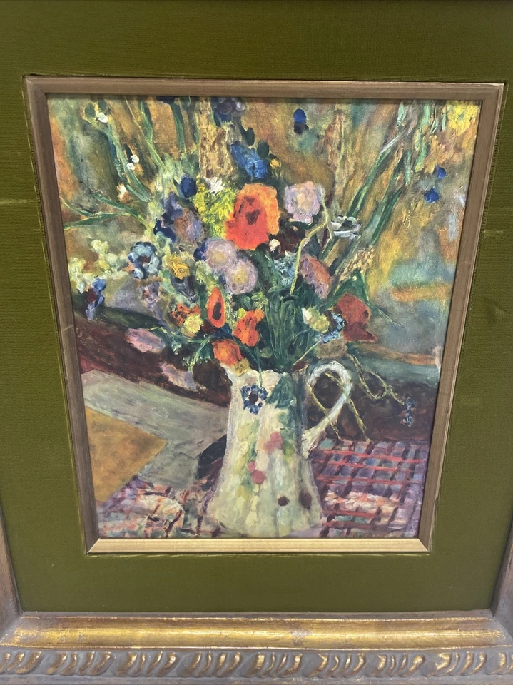 Serigrafía Artística Pierre Bonnard FLORES por Syroco Art NY-Impresionante-Calidad de Regalo-De Colección Foto 2 de 4