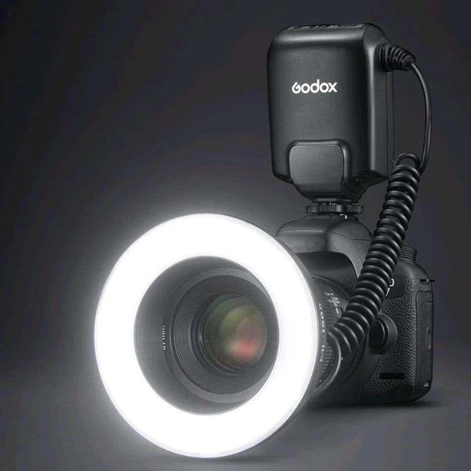 Godox ML-150II LED Macro Ring Flash 5800K±200K for DSLR Cameras Shooting - Image 2 of 4