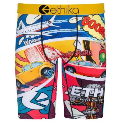 Ethika THEN WHAT Cars Airplanes $100 Bills ''BOOM'' Colorful Boxers Men's NIP