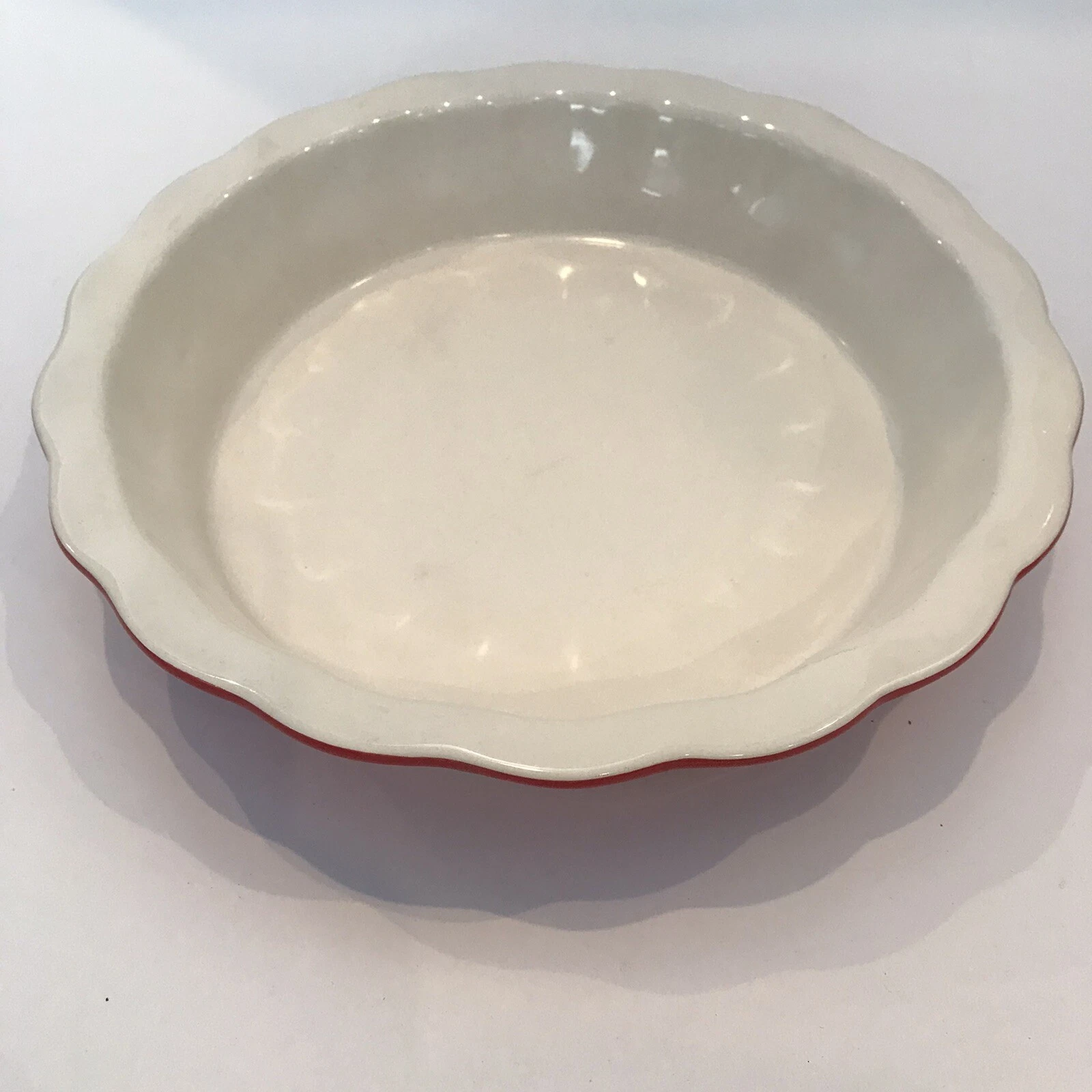 Martha Stewart 10” Red Pie Dish