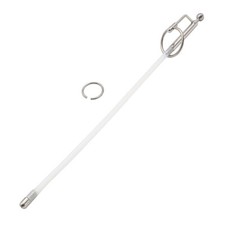 30CM Men Penis Dialtor Stainless Steel Silicone Urethral Sounding Urethral Plug