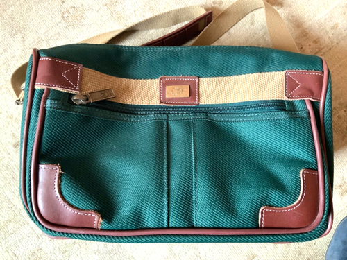 Borsa a tracolla in tela vintage per uomo donna borsa a tracolla borsa a tracolla Harajuku Streetwear, Verde militare