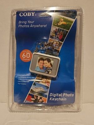 Digital Photo Keychain Coby DP151 LCD Full Color Display Rechargeable New NOS