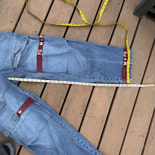 Vintage Marithe Francois Girbaud Jeans Mens 32 Baggy Shuttle Tape Y2K Maroon - Picture 18 of 19