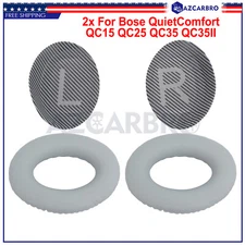 2x Gray Ear Pad Cushion For Bose Quiet Comfort QC15 QC25 QC35 Earpad Headphones