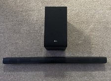LG SJ4Y Audio Soundbar With SPJ4B-W Wireless Active Subwoofer - Home Theater