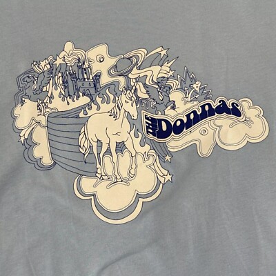 The Donnas T shirt Tee Rock Band Music Punk Light Blue Color  KK1470