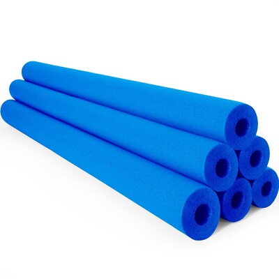 Jumbo Pool Noodles - Lot De 4 Flotteurs En Mousse Creuse - 150 Cm - Rouge, Jaune, Violet, Bleu - Jeux D'eau Et Gymnastique - Dès 3 Ans