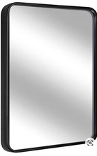NEW Leoriso Black Bathroom Mirror 20"x28"x1.3" 
