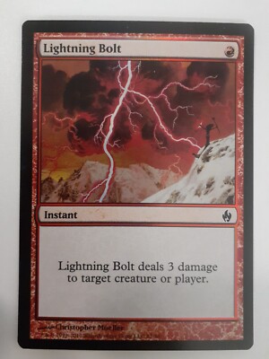 MTG Bling - Foil - Lightning Bolt - Premium Deck Series Fire