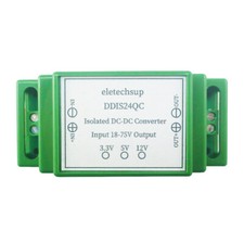 15W DC 24V 36V 48V to 12V 5V 3.3V DIN Rail Isolated Power Supply Module