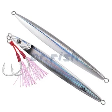 Dr.Fish Saltwater Vertical Jig Lures Metal Butterfly Speed Jigs Hook Slow Pitch